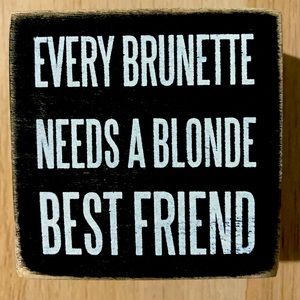 3”x3” wooden hollow sign